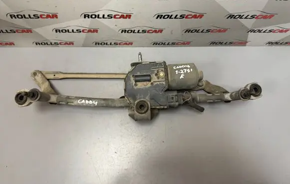 Front wiper linkage and motor