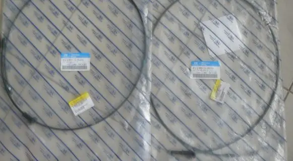 Hyundai i20 (PB PBT) Engine bonnet/hood lock release cable 811901J500