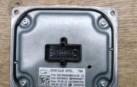 Opel Astra K LED ballast control module 39055760