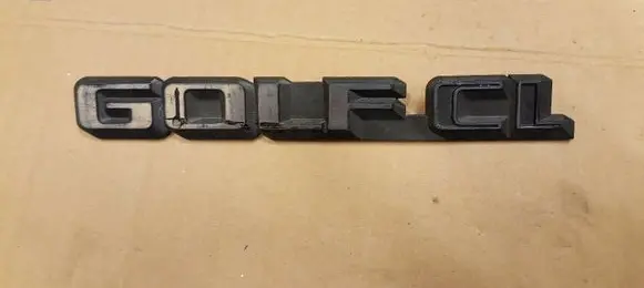 Volkswagen Golf II Rear loading door model letters 191853687A