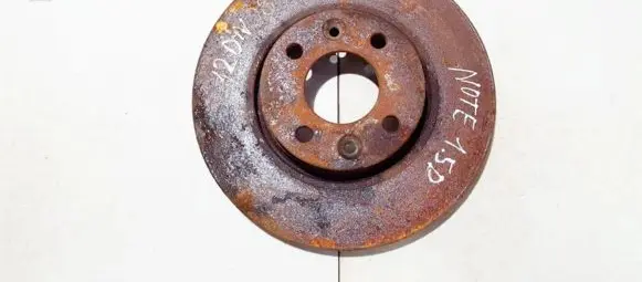 Nissan Note (E11) Front brake disc ventiliuojamas