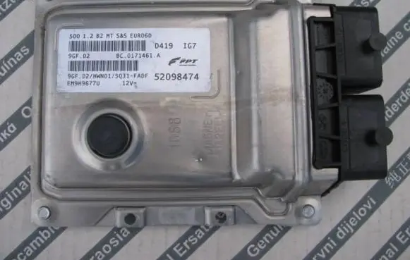 Fiat 500 Engine control unit/module ECU 52098474 9GF.D2