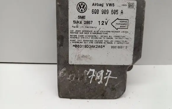 Volkswagen Bora Airbag control unit/module 6Q0909605A 08010601B 5WK42867