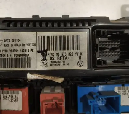 Peugeot 407 Climate control unit 96573322