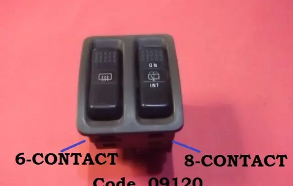 Mitsubishi Galant Windscreen/window heater switch 09120