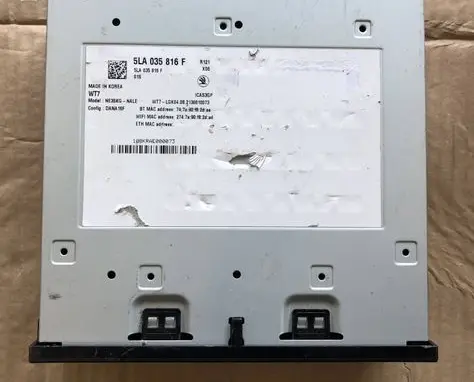 Skoda Enyaq iV Navigation unit CD/DVD player 5LA035816F 108KRAE000073