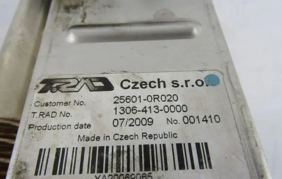 Toyota Auris 150 EGR valve cooler 256010R020