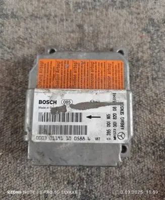 Mercedes-Benz CLK A208 C208 Airbag control unit/module 0285001165