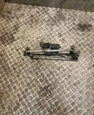 Front wiper linkage and motor