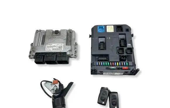 Peugeot 207 Engine ECU kit and lock set 9666319180 9675495080