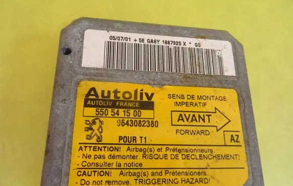 Peugeot 206 Airbag control unit/module 550541500 9643082380
