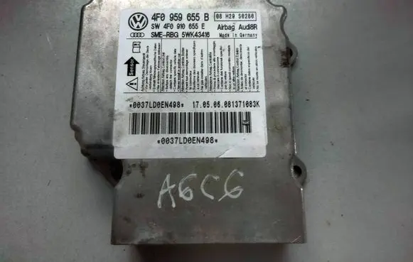 Audi A6 S6 C6 4F Airbag control unit/module 4F0959655B 4F0910655E 5WK43416
