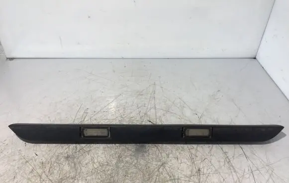 Trunk door license plate light bar