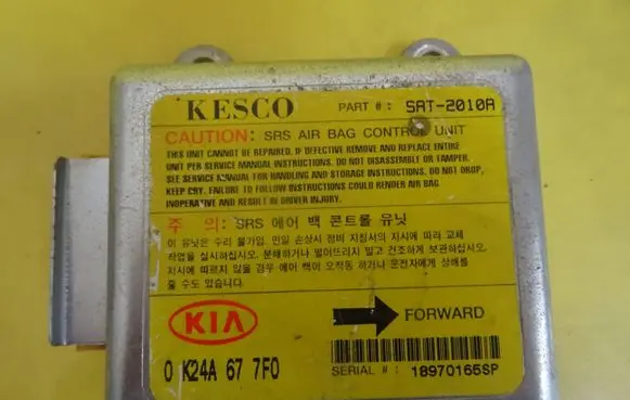 KIA Sephia Airbag control unit/module 0K24A677F0