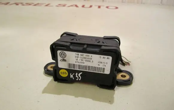 Audi A3 S3 8P ESP acceleration yaw rate sensor 7H0907655A