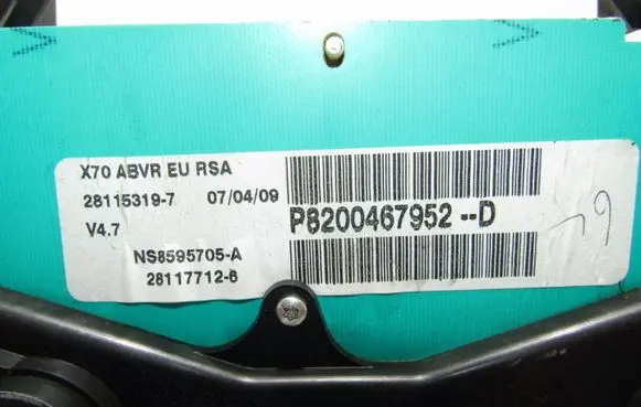 Renault Master II Speedometer (instrument cluster) 8200467952d