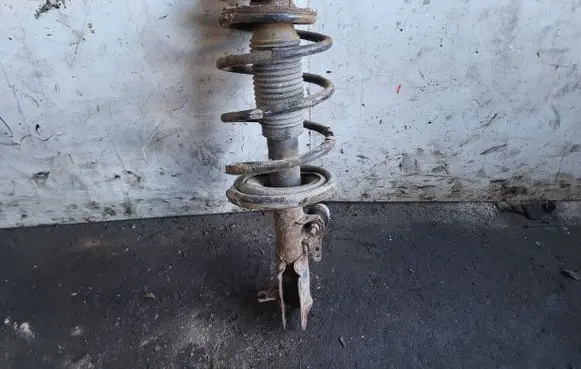 Front shock absorber with coil spring