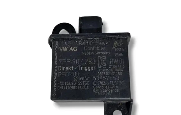 Porsche Cayenne (92A) Tire pressure sensor 7PP907283 53857558 053300501400