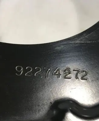 Chevrolet Camaro Rear brake disc plate dust cover 92274272