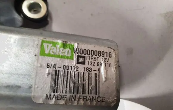 Opel Insignia A Rear window wiper motor 13269910