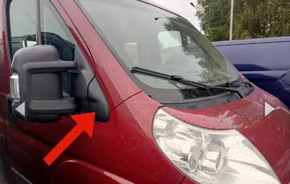 Fiat Ducato Plastic wing mirror trim cover 735424456 C063