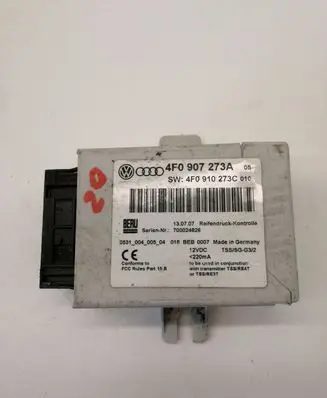 Audi A6 S6 C6 4F Tire pressure control unit 4F0907273A 4F0910273C
