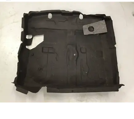 Volkswagen Touareg III Trunk/boot floor carpet liner 760863697C