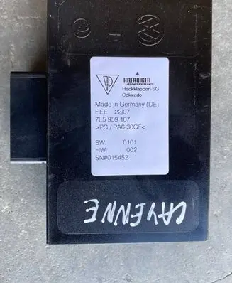 Porsche Cayenne (9PA) Tailgate/trunk control unit/module 7L5959107 SN015452