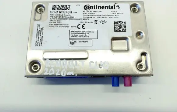 Renault Clio V Bluetooth control unit module 2591A5378R