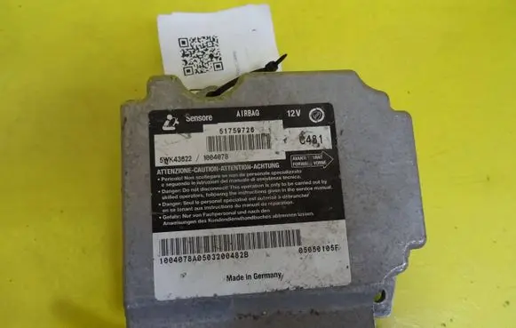 Fiat Multipla Airbag control unit/module 51759726 5WK43622