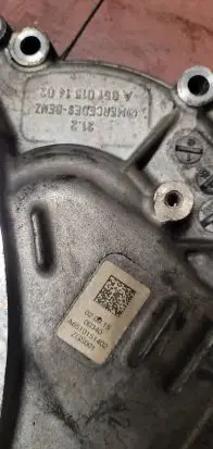 Mercedes-Benz E W212 Timing chain cover A6510151402