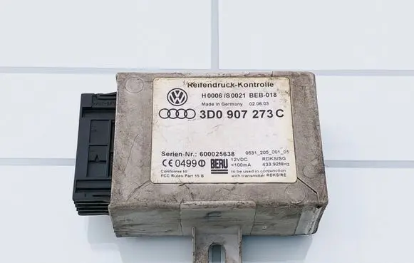 Volkswagen Phaeton Tire pressure control unit 600025638 3D0907273C 3D0907273