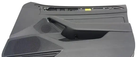 Front door card panel trim