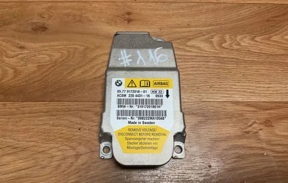 BMW 5 E60 E61 Airbag control unit/module 9172018 31917201801H 09B222MA10568