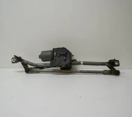 Front wiper linkage and motor