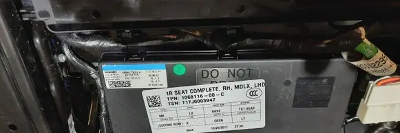 Tesla Model X Rear seat 