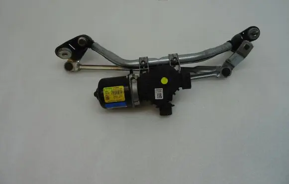 Front wiper linkage and motor