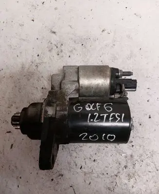 Volkswagen Golf VI Starter motor 0001120410 02H911023A 20100409