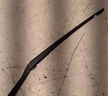 Front wiper blade arm