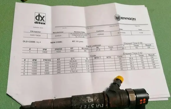 Renault Master III Fuel injector H82912226 0445110634