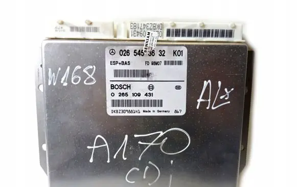 Mercedes-Benz A W168 ESP (stability system) control unit 0265453632