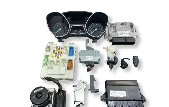 Ford Focus Engine ECU kit and lock set BV6112A650CYA 1039S56409 16LGTDLCGEA