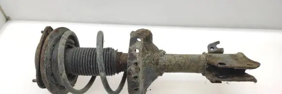 Front shock absorber with coil spring