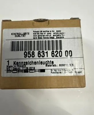 Porsche Cayenne (92A) Number plate light 95863162000 8056107003 1K8943021