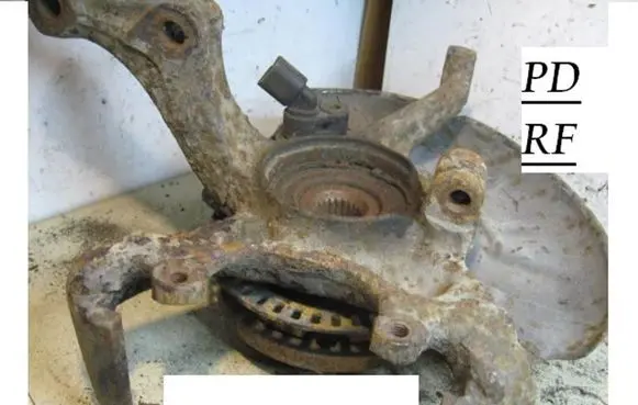 Seat Toledo I (1L) Front wheel hub spindle knuckle VW346824