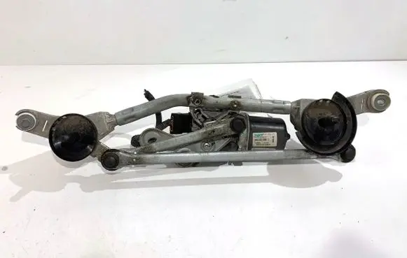 Front wiper linkage and motor