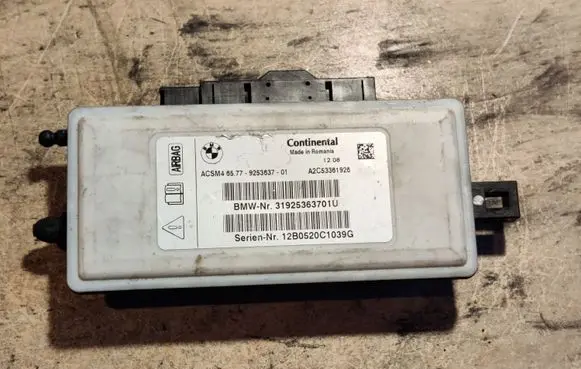 BMW 5 F10 F11 Airbag control unit/module 6577925363701 925363701 9253637