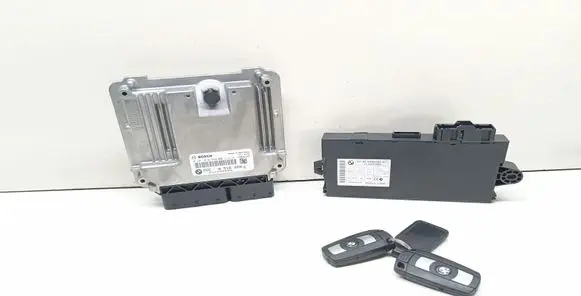 BMW 3 E90 E91 Engine ECU kit and lock set 8518268 0281018558 9262361