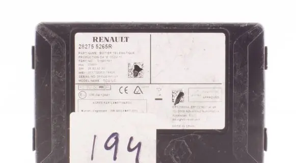 Renault Captur Other control units/modules 282755265R 51986181