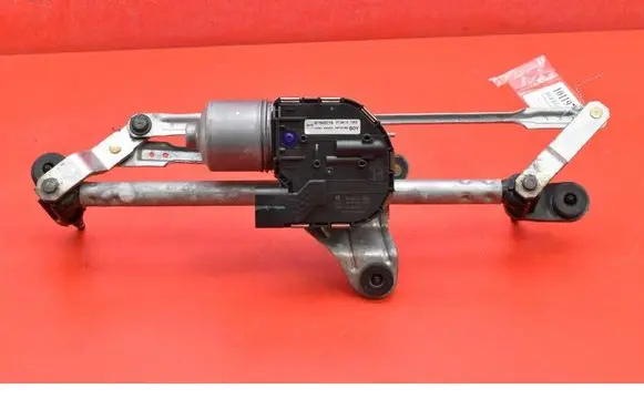 Front wiper linkage and motor